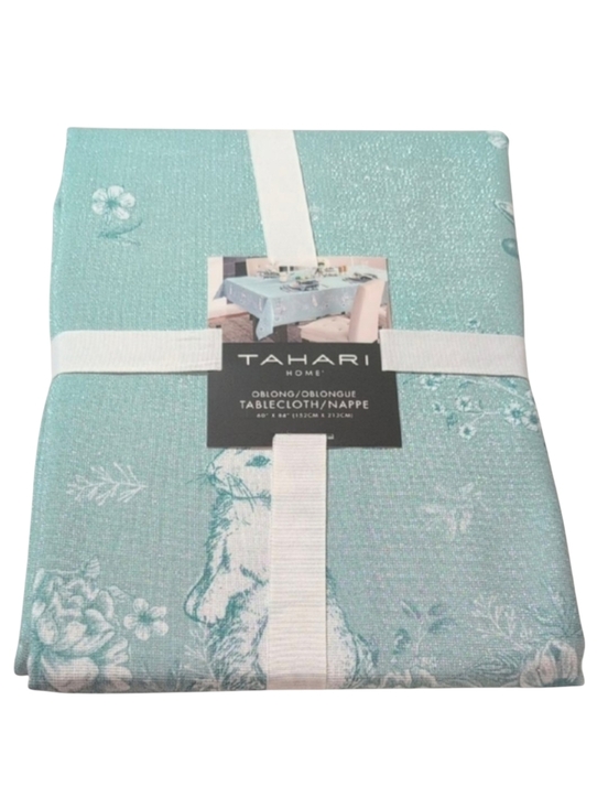 Tahari Other - Tahari Home Shimmery Light Blue Easter Tablecloth